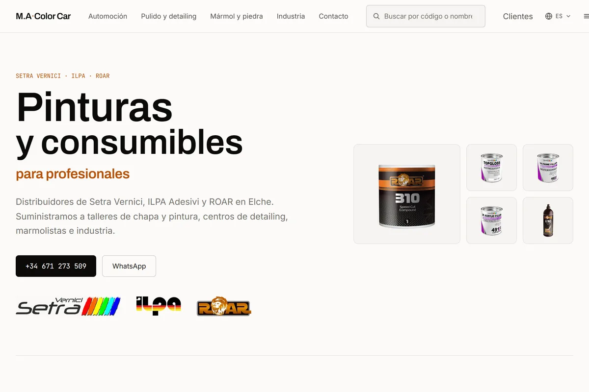 Captura de MAColorCar.com